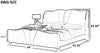 Modern Designed Classic Look Leather Bed