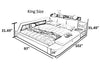 Contemporary Design Multipurpose Leather Bed