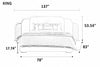 Luxurious Modern Leather Bed With Gold Accents