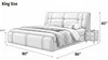 Luxurious Italian modern Leather Bed