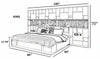 Splendid Design Rectangular Leather Bed