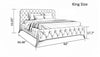 Concrete Superfluous Tufted Designed Leather Bed