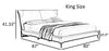 Contemporary Design Sumptuous Comfy Leather Bed
