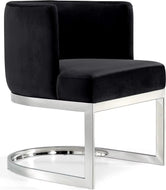 U-Shaped Velvet Fabric Dining Chair / Lixra