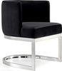 U-Shaped Velvet Fabric Dining Chair / Lixra