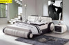 Exclusive Designed Stylish White Leather Bed / Lixra