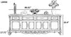 Wooden Golden Finish Modern Buffet Table