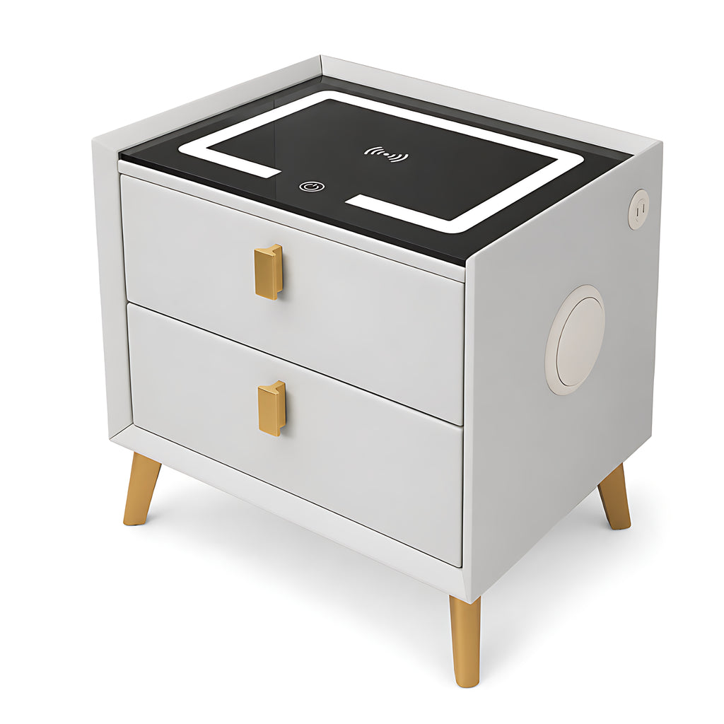 Lavish Night Stand With Bluetooth & LED Light / Lixra