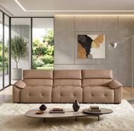 Leather Upholstered Remote Controlled Sofa Bed / Lixra