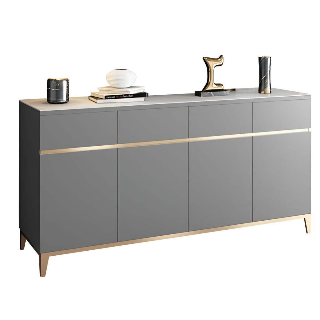 Western Wooden Glossy Buffet Table / Lixra
