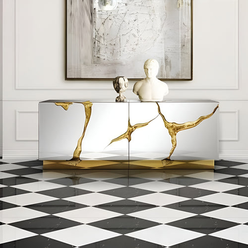 Captivating Look Decorative Wooden Buffet Table / Lixra