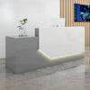 Rectangular Front Office Wooden Reception Desk With Light / Lixra