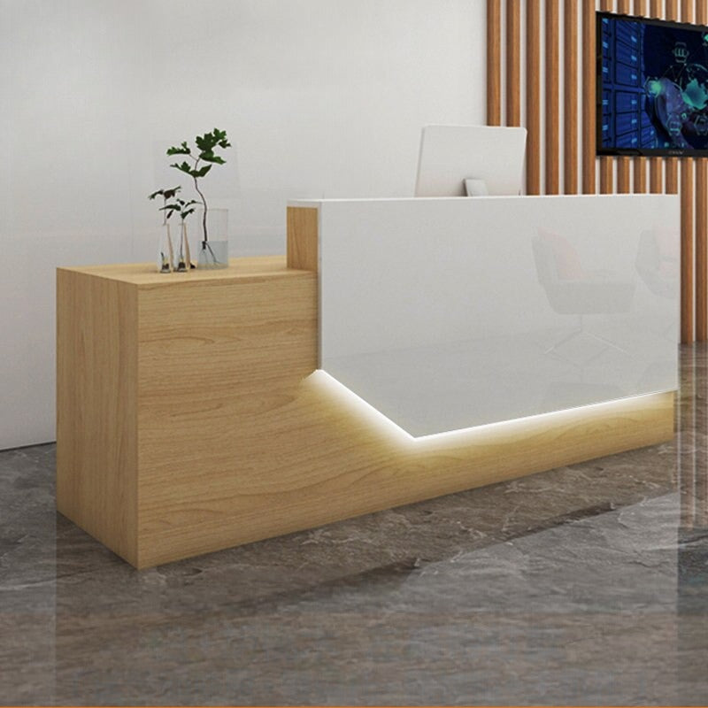 Rectangular Reception Desk Rectangular Front Office Wooden Reception Desk - Lixra.com