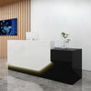 Rectangular Front Office Wooden Reception Desk With Light / Lixra