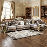 Liville Style Wooden European Sectional Sofa / Lixra