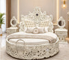 Classical Tufted European Round Leather Bed / Lixra