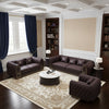 Luxurious Button Tufted Leather Sofa Set / Lixra