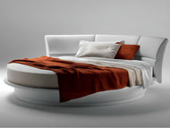 Luxurious Contemporary Round Leather Bed / Lixra