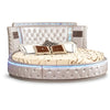 Luxurious Cozy LED Round Leather Bed / Lixra
