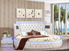 Luxurious Cozy LED Round Leather Bed / Lixra