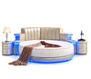 Luxurious Design Leather LED Round Bed / Lixra