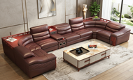 Luxurious Modern Design Leather Sectional Sofa / Lixra
