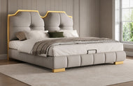 Luxurious Modern Leather Bed  Lixra