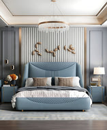 Luxurious Style Exquisite Designed Leather Bed / Lixra