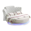 Luxurious Tufted LED Leather Round Bed / Lixra