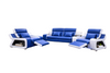 Leather Upholstery Power Recliner LED Sofa-Set / Lixra