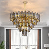 Flush Mount Modern Multilayer Round Pendant Chandelier