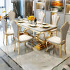 Western Rectangular Marble-Top Dining Set / Lixra