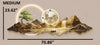 Modern Elegance Wall Clock with Nature-Inspired Hills Design / Lixra