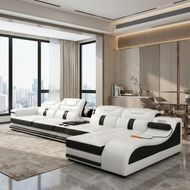 Magnificent Ultra Modern Designed Leather Sectional Sofa Set / Lixra