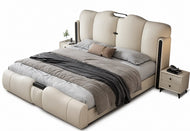 Magnolious Design Modern Leather Bed / Lixra