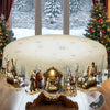 Christmas Festive Theme Polyester Tablecloth For Round & Rectangular Tables / Lixra