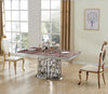 Matte Glossy Marble Dining Table Set / Lixra