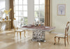 Matte Glossy Marble Dining Table Set / Lixra