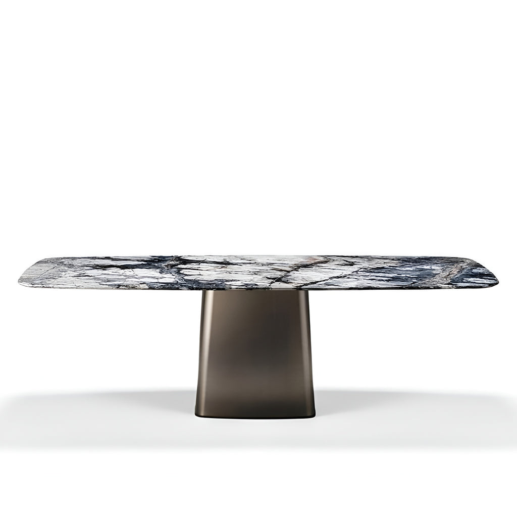 Rectangular Shape Marble Dining Table / Lixra