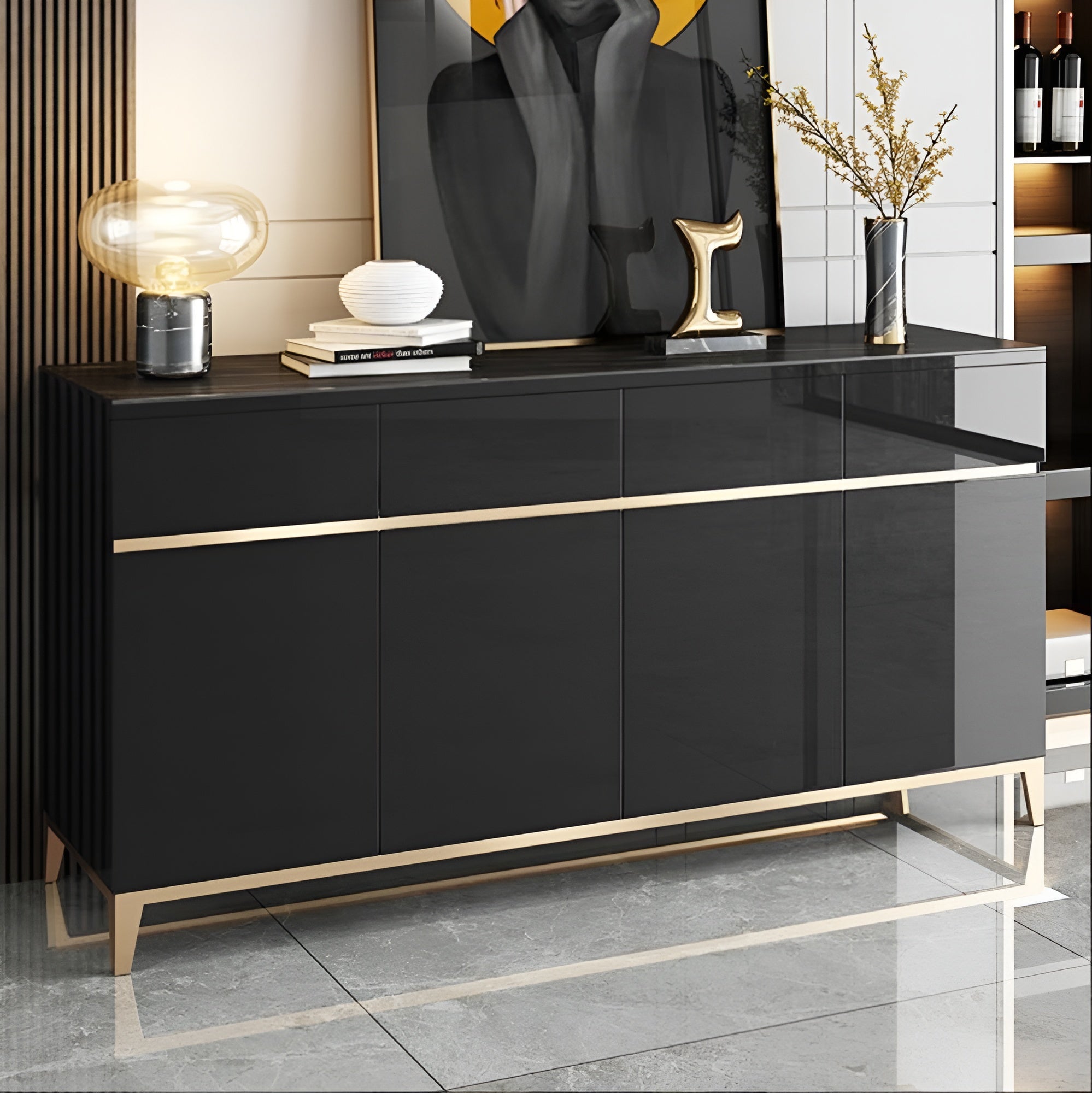 Table Buffet Decorous Wooden Modern Buffet Table - Lixra.com