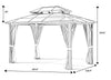 Rooftop Canopy With Cartons And Hooks