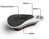 Modern Curved Glass Top Coffee Table / Lixra