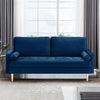 Mid-Century Convertible Tufted Fabric Sofa / lixra