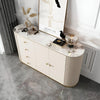 Modern Glossy Wood Buffet with Marble-Top / Lixra