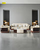 Modern 3-Pcs Leather Sofa Set