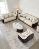 Modern 3-Pcs Leather Sofa Set