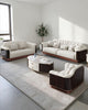 Modern 3-Pcs Leather Sofa Set