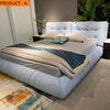 Exquisite Button Tufted Fabric Upholstered Bed / Lixra