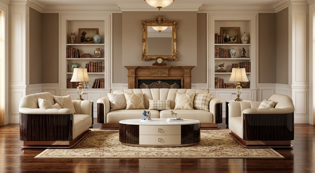 Modern 3-Pcs Leather Sofa Set / Lixra