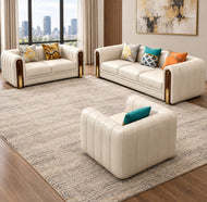 Modern 3-Piece Luxurious Leather Sofa Set / Lixra
